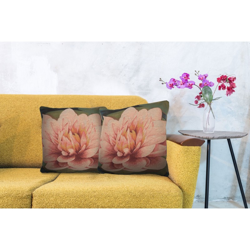 Water Lilly Flower French Tapestry Cushion
